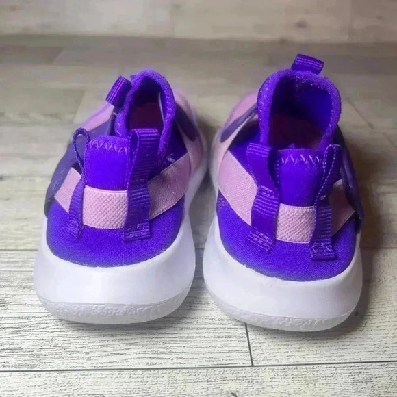 Under Armour UA GINF Runplay Purple White Slip On  Sz 5K - Picture 4 of 6